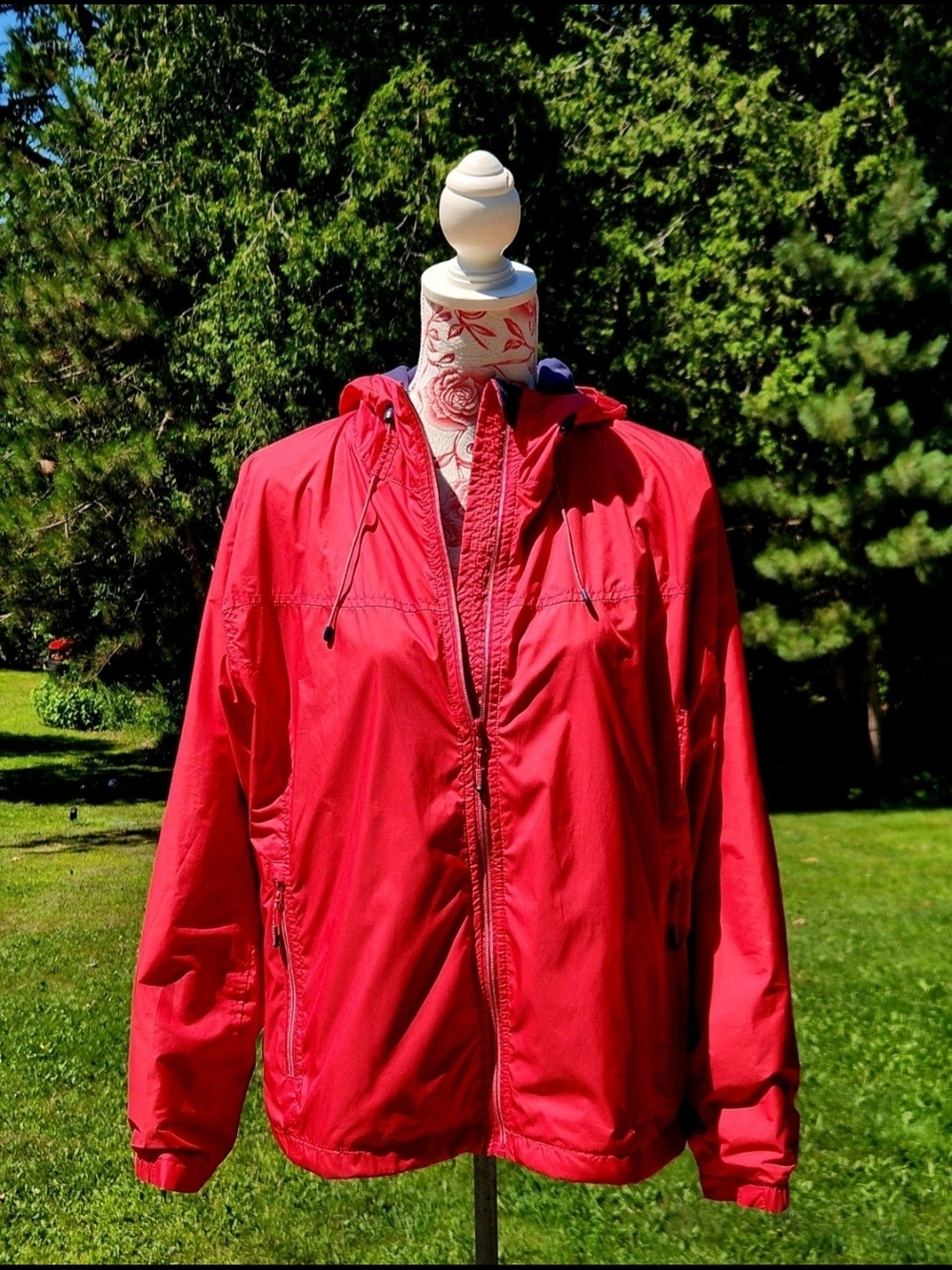 L.L. Bean Red Hooded Jacket XL